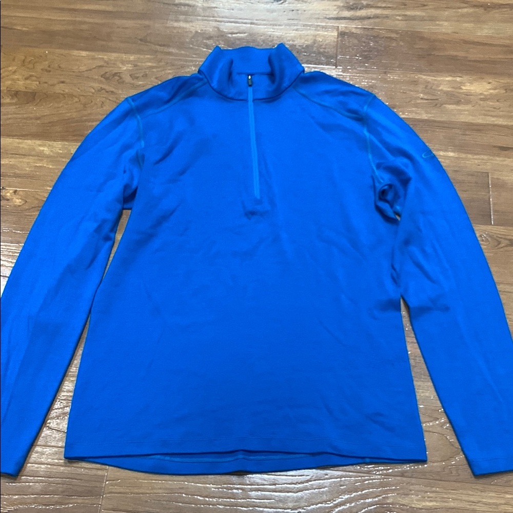 Icebreaker Merino 260 Men's Blue Quarter-Zip Performance Sweater